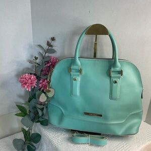 Ivanka Trump Mint Green Satchel with Gold Hardware~ Spring or Summer